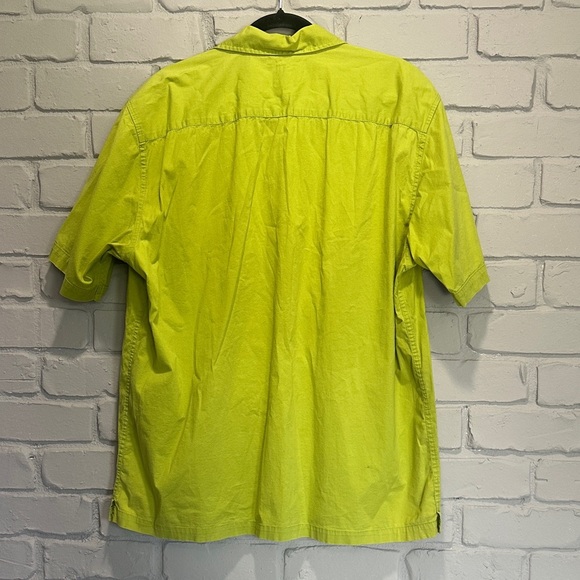 NWOT GAP Men's Bright Green Casual Shirt size XL - Picture 3 of 6